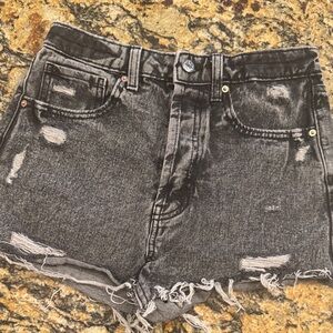 Wild Fable Charcoal Distressed Jean Shorts